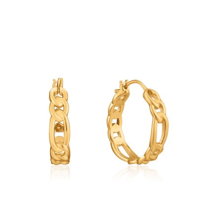 Firgaro chain hoop earrings