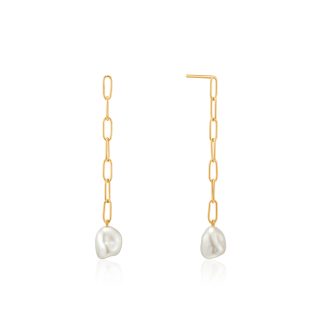 Pearl chunky drop earrings