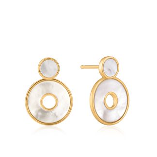 Mother of pearl disc ear jackets