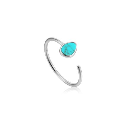Tidal Turquoise Adjustable Ring