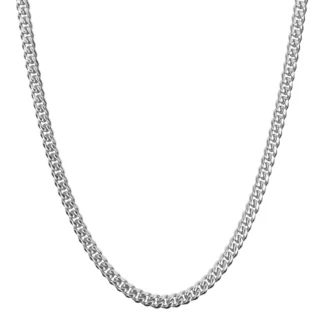Collier Gourmette Acht  - Staal